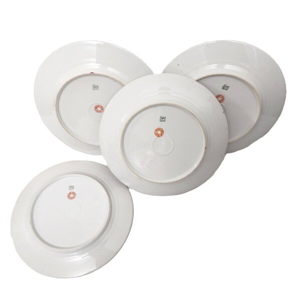 Antique CH Field Haviland Limoges GDA France Schleiger 195G  Salad Plate 4pc Set - Picture 4 of 5